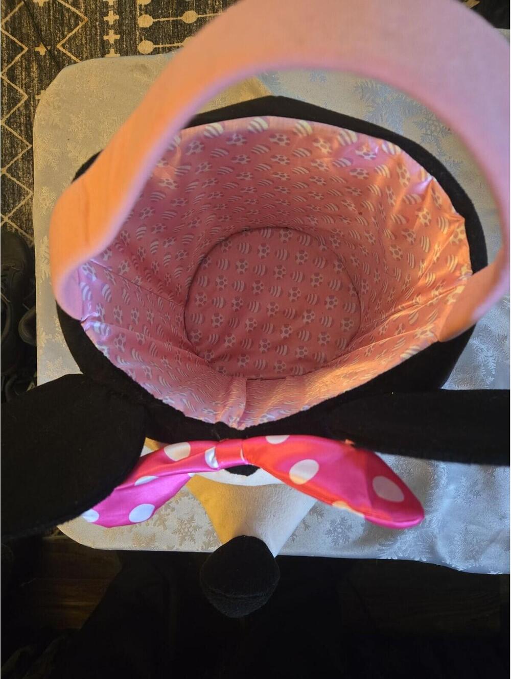 Disney Minnie Mouse Plush Easter Basket Bucket - Picture 4 of 7